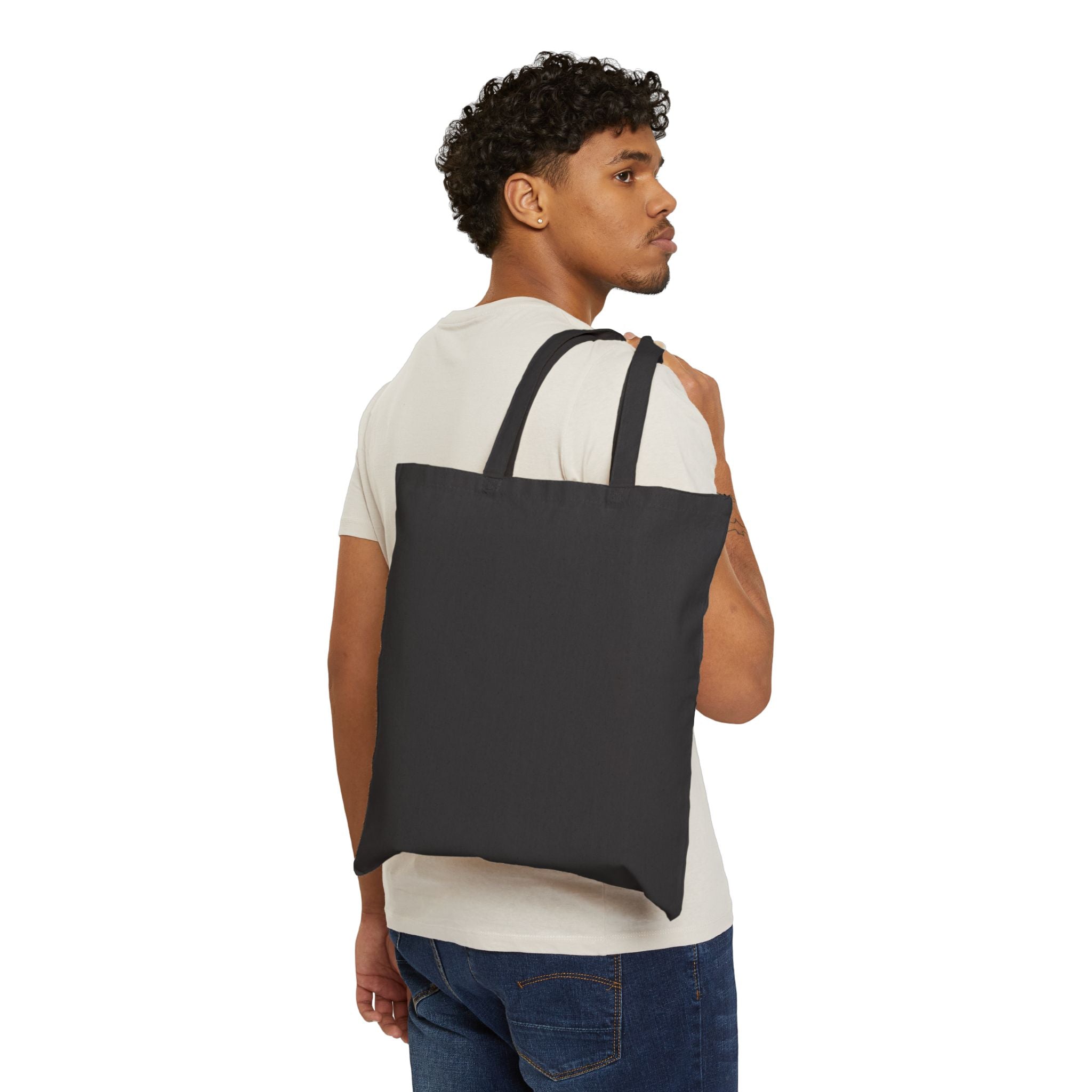 Vintage Horse Illustration Cotton Tote Bag — "I would if I could, but I can’t"