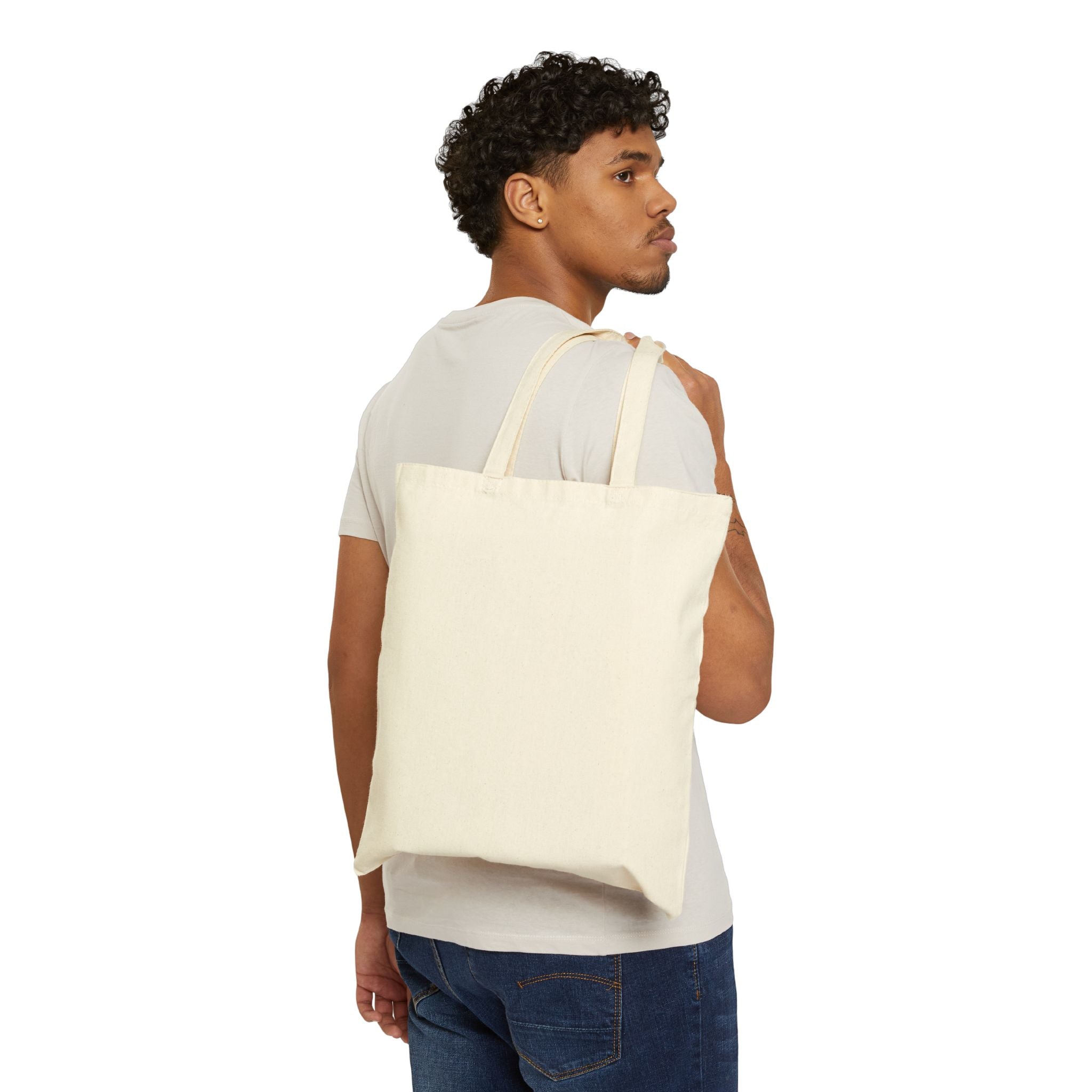 Vintage Horse Illustration Cotton Tote Bag — "I would if I could, but I can’t"