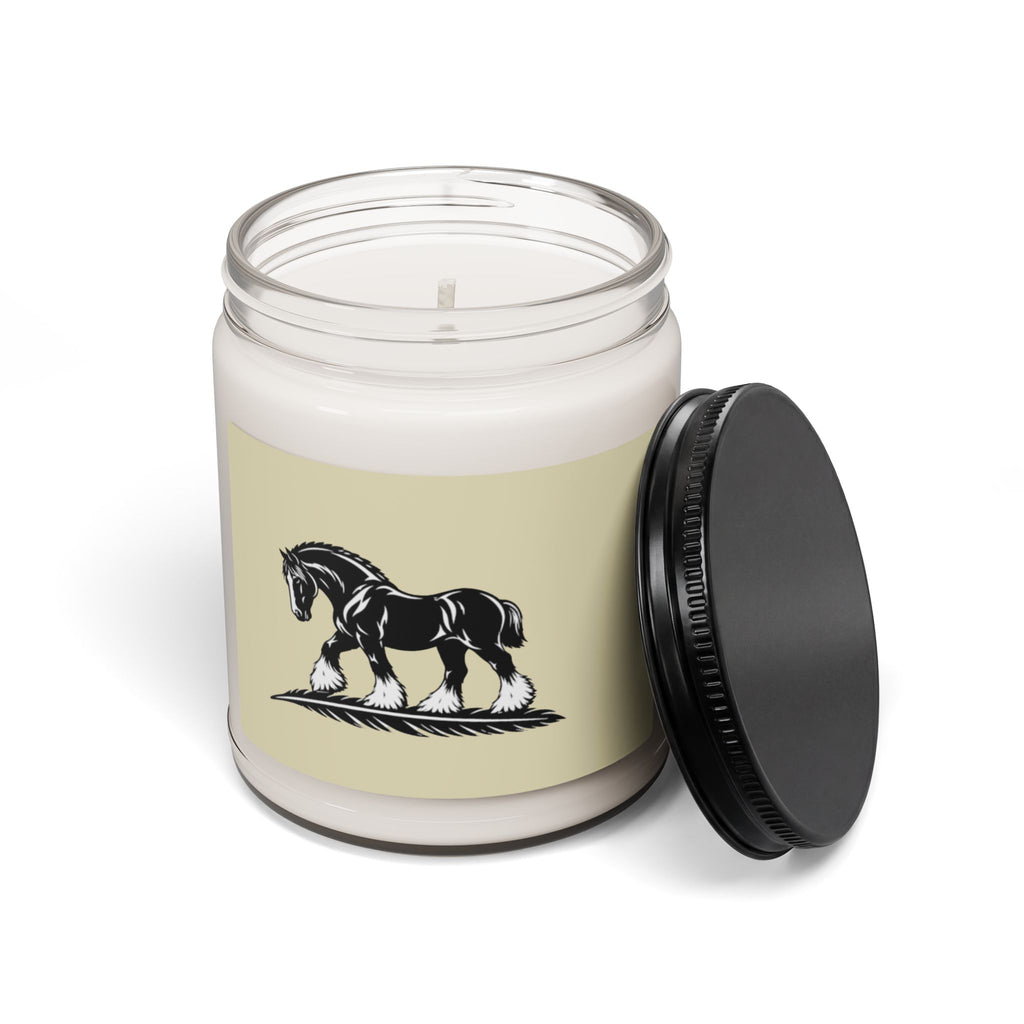 Shire Horse Soy Candle — 9oz Scented Jar (Rust Label)