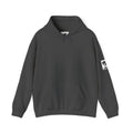 Elegant Shire Horse Silhouette Hoodie — Black Equestrian Graphic Sweatshirt