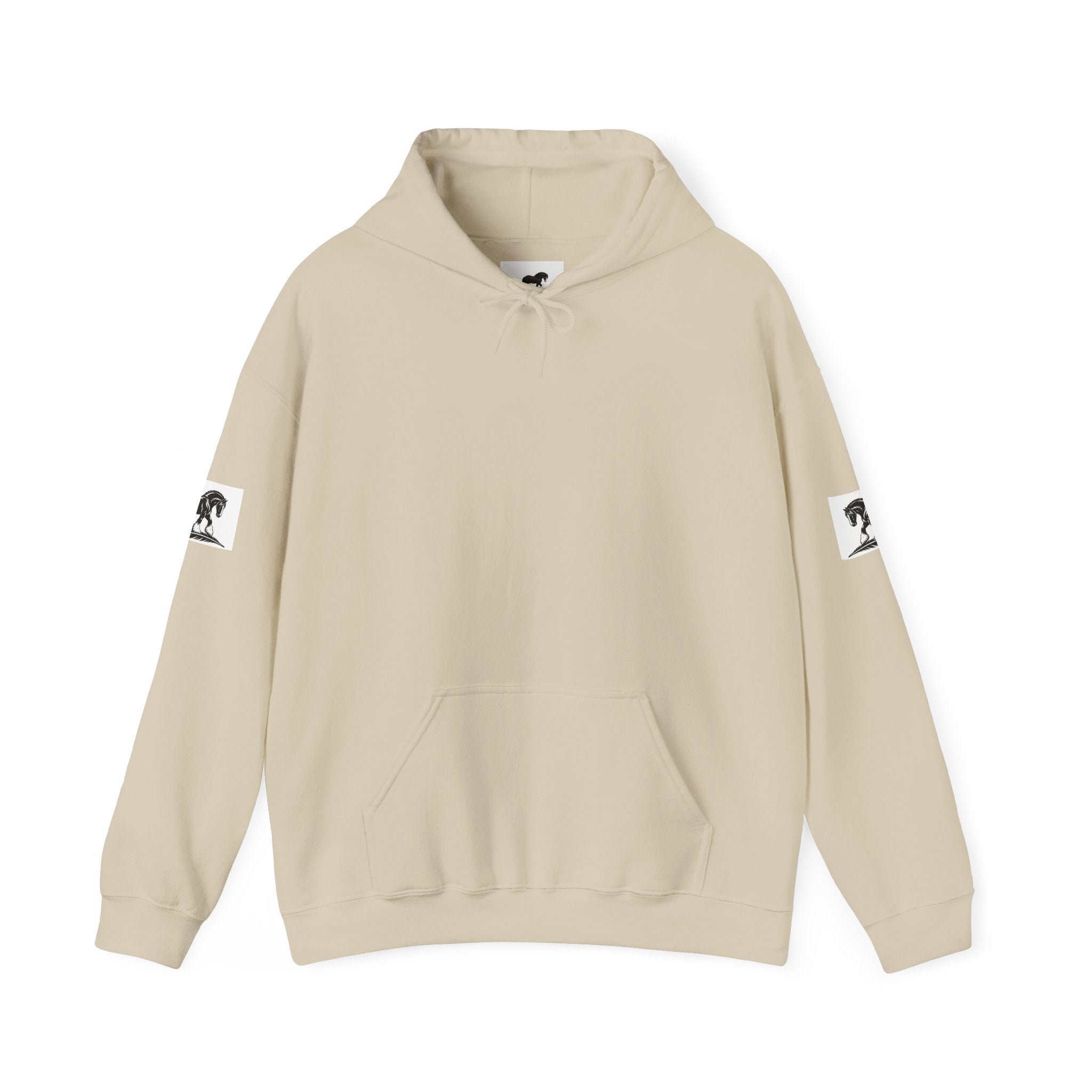 Gentle Giants Shire Horse Hoodie — Back Print Graphic Sweatshirt