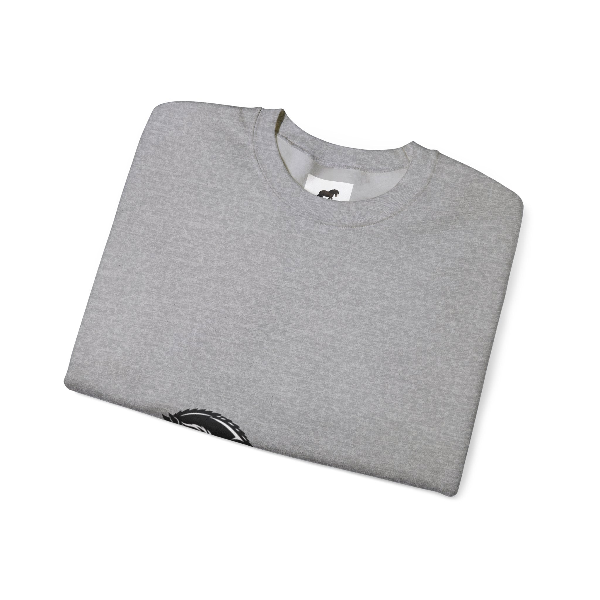 Horse Illustration Crewneck Sweatshirt — Vintage Sketch 'Unbridled Spirit'