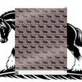 Horse Pattern Wrapping Paper – Vintage Mauve Equestrian Gift Wrap